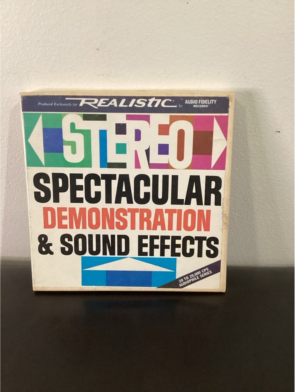 Stereo Demonstration and sound effects reel to reel tape